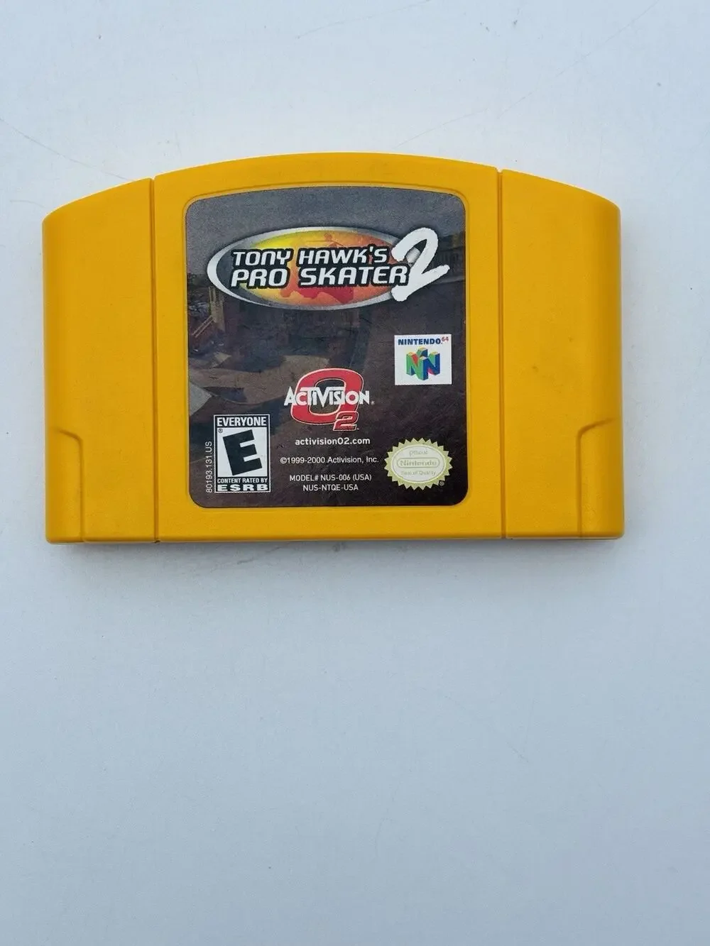 TONY HAWK'S PRO SKATER 2 Nintendo 64 N64 ~Authentic, Cleaned & Tested Cart Only
